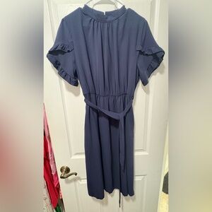 Elegant Navy Blue Dress